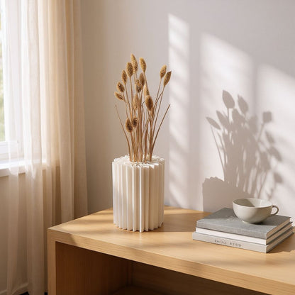 Koralformet Vase - Perfekt Til Tørrede Blomster