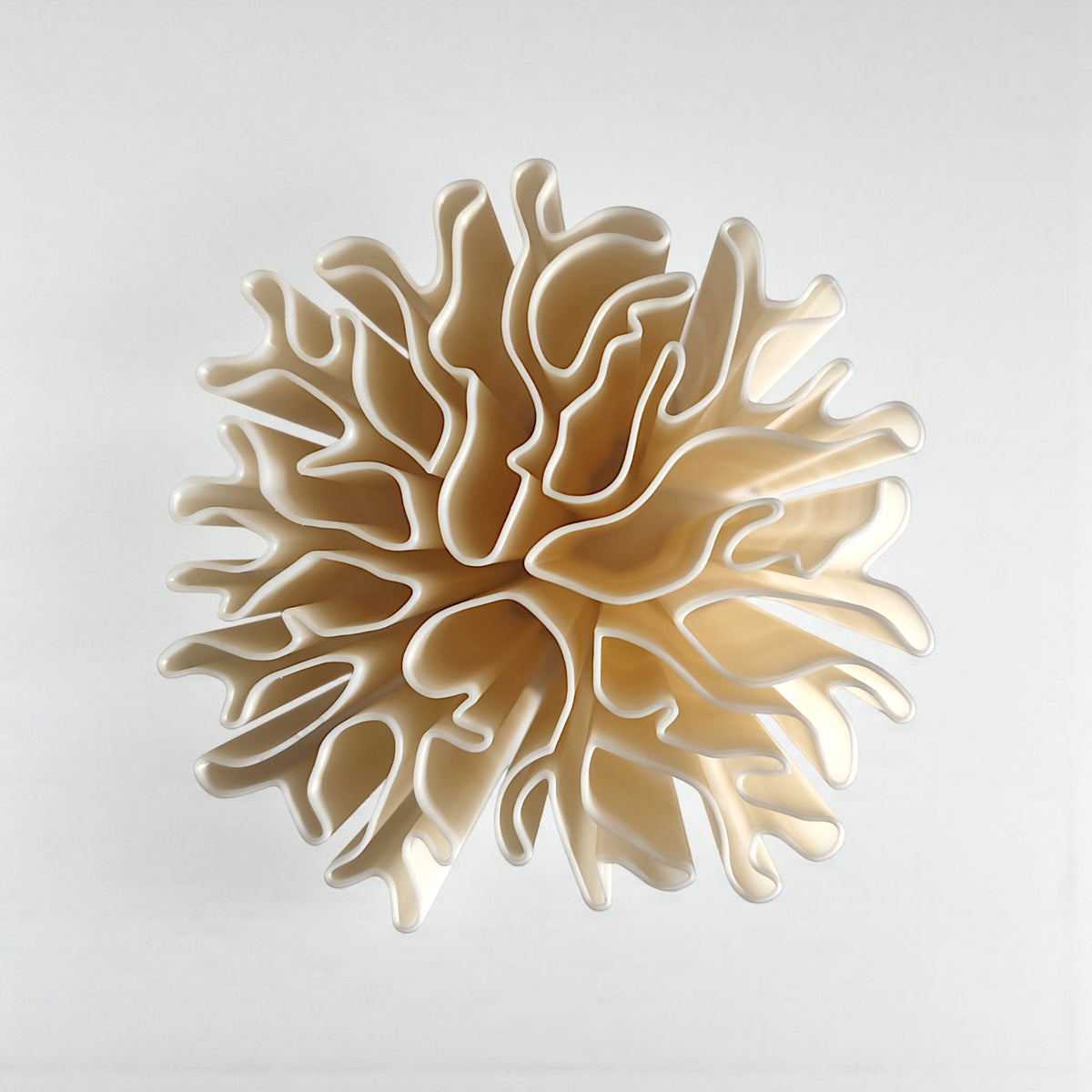 Koralformet Vase - Perfekt Til Tørrede Blomster