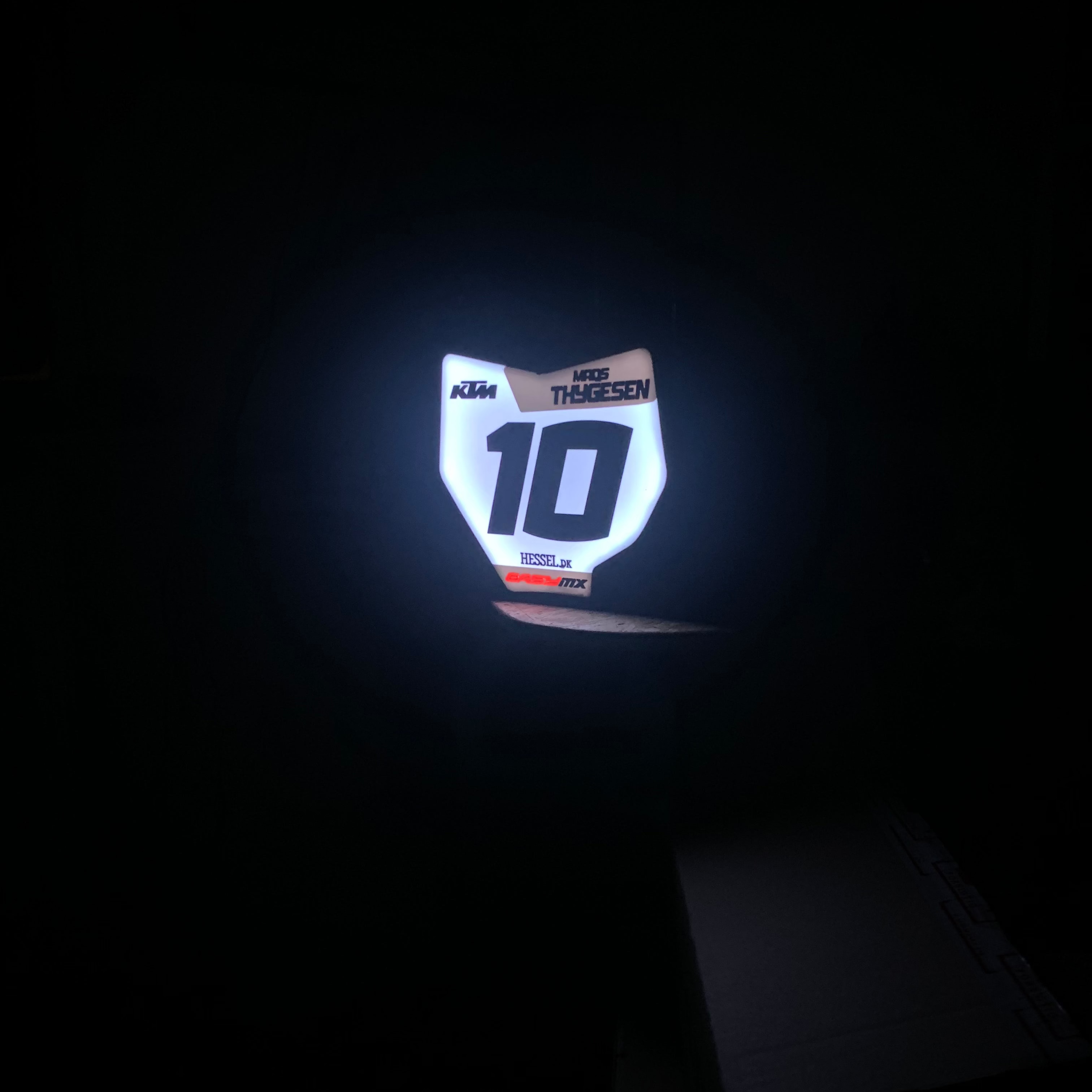 For Nr. Plade Light Box - Personligt Design