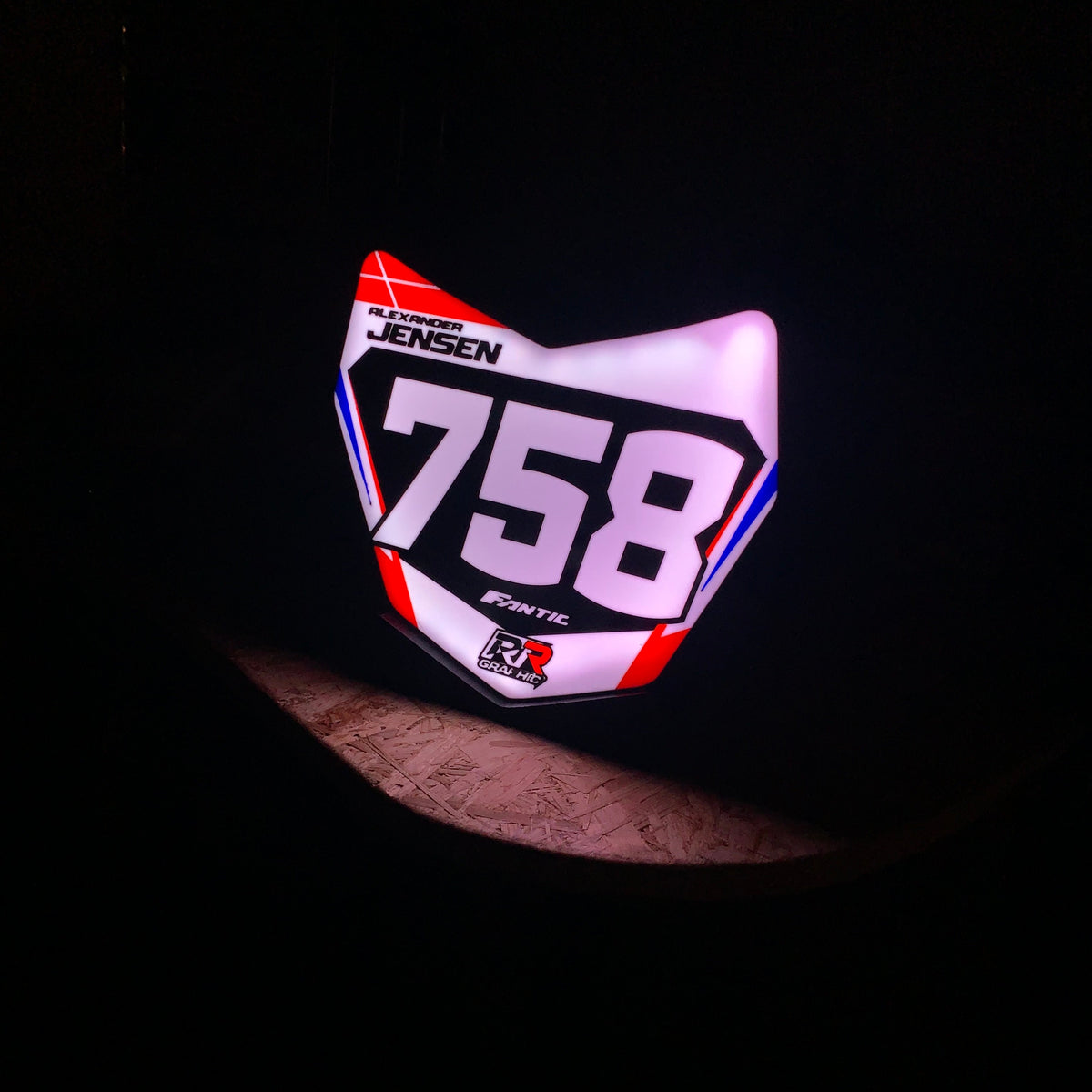For Nr. Plade Light Box - Personligt Design