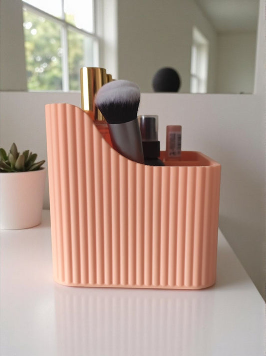 Rillet makeup-organizer med seks rum