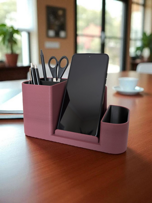 Premium Desk Hub – kontororganizer med integreret mobilholder